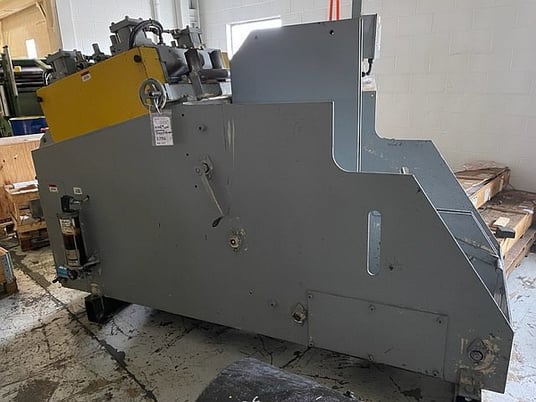 6000 lb. Coe Press Equipment #6018, cradle/straightener comb., 18" W, 3.5" 7-rolls, exit & entry pinch, 1998 - Image 3