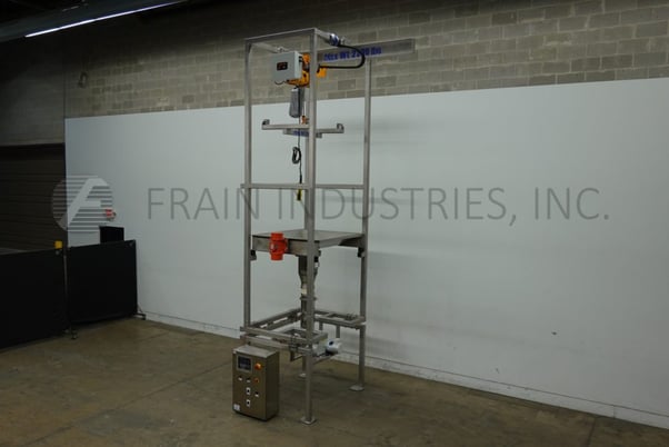 Bulk Bag Unloading system, Formpak Inc #500HT, up to 2200 lb. capacity, mounted on heavy duty box tube - Image 1
