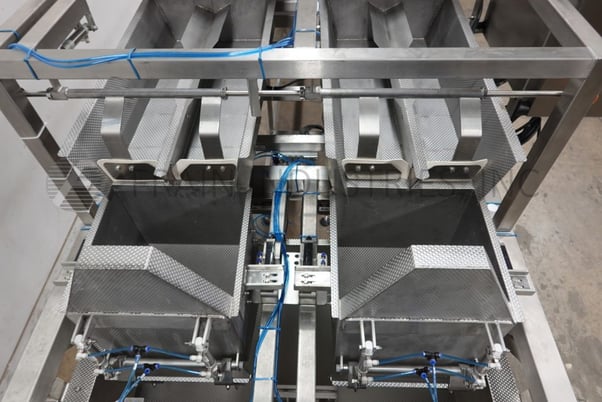 50 lb. Ohlson #2XL2, automatic, Stainless Steel, (2) scale, weighing system with inclined cleated feeder - Image 2