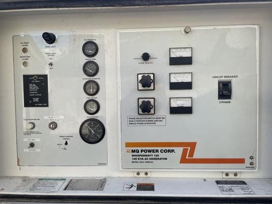80 KW Multiquip #DCA100SSJU, rental grade diesel power module, 100 KVA, 480 Volts, 1998 - Image 11