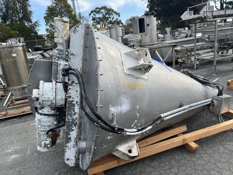 50 cu.ft. Nauta mixer, Stainless Steel, 6' diameter x 8' cone, 10 HP - Image 1