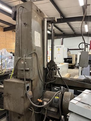 3" Sacem, horizontal boring mill, 51" X, 51" Y, 32" Z, Acu-Rite 3-Axis digital read out, NMTB40, pendant - Image 4