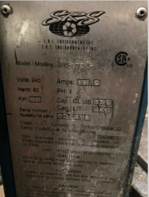 SRS Eco Solution, srs-175 xp sol, 17.5 Gallon Tank Capacity - Image 2