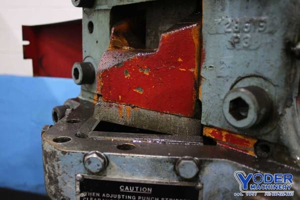 6" x 6" x 1/2" Buffalo #2-1/2B, ironworker, 105 ton, 24" throat, 7-1/2 HP, 1977, #76112 - Image 4