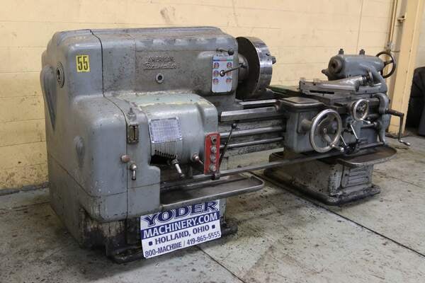 22" x 36" American #Pacemaker, engine lathe, 14" swing over cross slide, 3-jaw 18" chuck, 10 HP, #68719 - Image 1