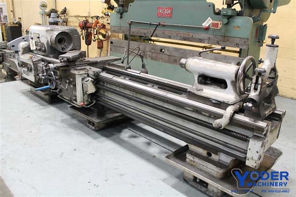 23" x 96" VDF, gap bed engine lathe, 17" swing over cross slide, 15 HP, thread dial, coolant, #61883 - Image 2