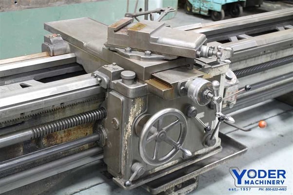 23" x 96" VDF, gap bed engine lathe, 17" swing over cross slide, 15 HP, thread dial, coolant, #61883 - Image 4