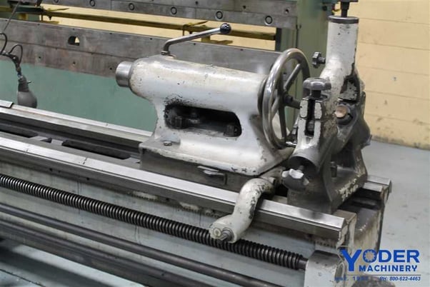 23" x 96" VDF, gap bed engine lathe, 17" swing over cross slide, 15 HP, thread dial, coolant, #61883 - Image 6