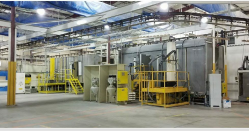 Wagner #B-286 Cymod Cyclone Powder Booth System, 5 x 7 Opening S-Cube Monocyclone - Image 1