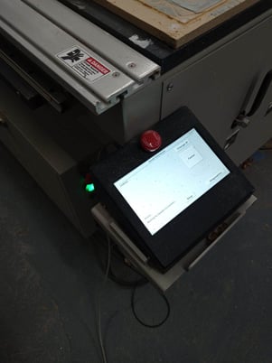 Vision #Vr48v, CNC Router/engraver, 4' x 8' work area, 12" Z-Axis stroke, 3 HP, aluminum T-Slot table, 2021 - Image 7