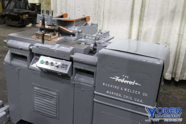 Federal #F2, industrial pipe/rod butt welder, 50 KVA, foot controls, 1 HP, 440 V., 3 phase, #71075 - Image 5