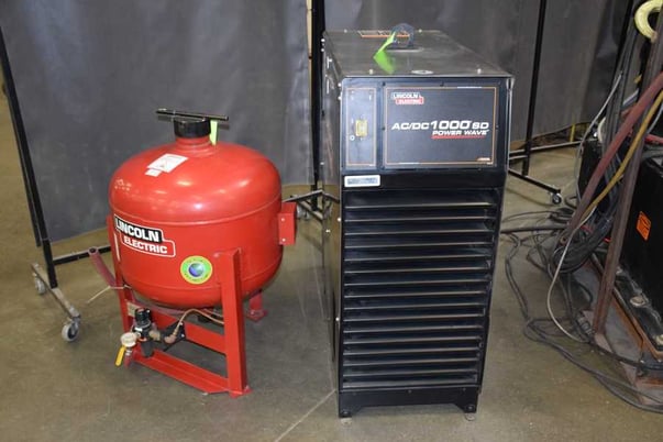 10' Pandjiris #120I-50, seam welder w/Lincoln Powerwave,.020"-.375" thick, 2007, #71485 - Image 3