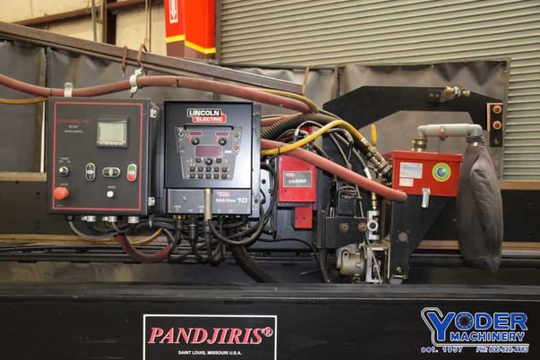 10' Pandjiris #120I-50, seam welder w/Lincoln Powerwave,.020"-.375" thick, 2007, #71485 - Image 4