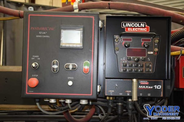 10' Pandjiris #120I-50, seam welder w/Lincoln Powerwave,.020"-.375" thick, 2007, #71485 - Image 6