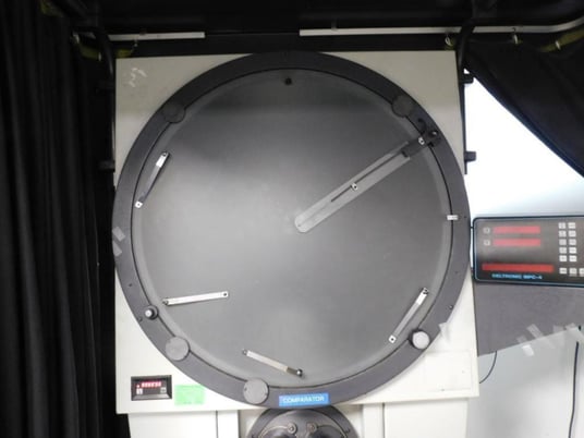 30" Deltronic #DH30-MPC-4ECNC, digital read out,power stage drive, 30" dia., 7' 3"ht,overhead light shield, 3 - Image 5