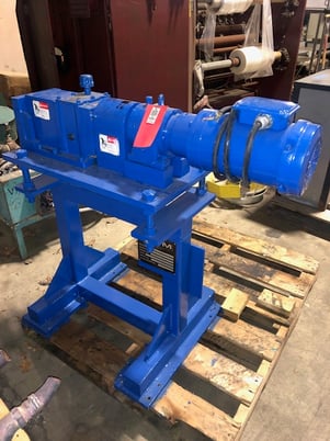 NFM Welding Engineers, 53mm side feed extruder with no barrel or screws, 2 HP - Image 2