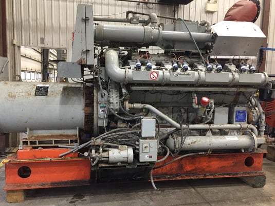 745 KW Waukesha #P48, Natural gas generator set core, 480 Volts - Image 1
