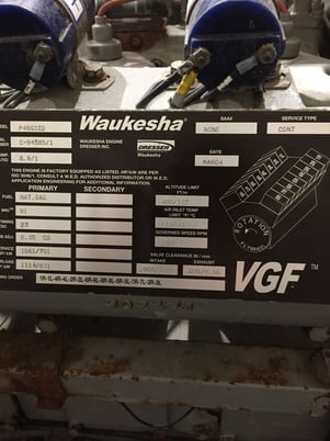 745 KW Waukesha #P48, Natural gas generator set core, 480 Volts - Image 5