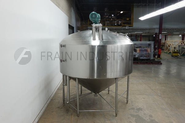3000 gallon APV Crepaco, 304 Stainless Steel jacketed process tank, 120" dia x 96" deep with 53" straight - Image 3