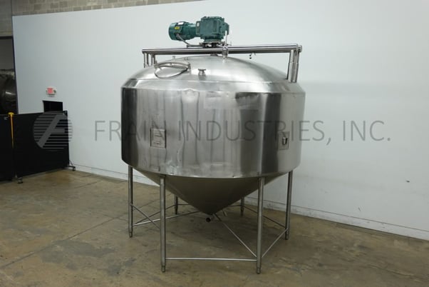 3000 gallon APV Crepaco, 304 Stainless Steel jacketed process tank, 120" dia x 96" deep with 53" straight - Image 5