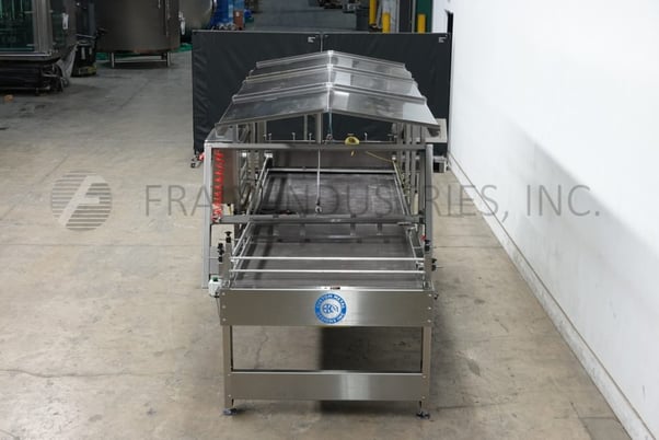 Custom Metal Designs Inc #SDA-1000-RR, debagging conveyor, semi-automatic, control panel with AB controller & - Image 4