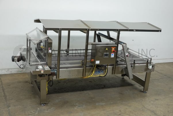 Custom Metal Designs Inc #SDA-1000-RR, debagging conveyor, semi-automatic, control panel with AB controller & - Image 5