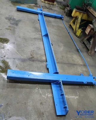 1/4" x 12' Allsteel #1/4-12, hydraulic shear, front operated power back gauge, 19 hold downs, 25 HP, 1997 - Image 8