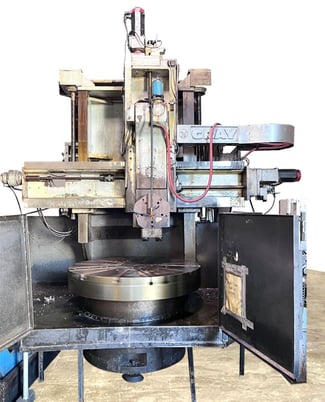 60" Gray #Ringmaster, 64" sw, 4-jaw, Fanuc 21i-T, 5 turret, chip conveyor - Image 2