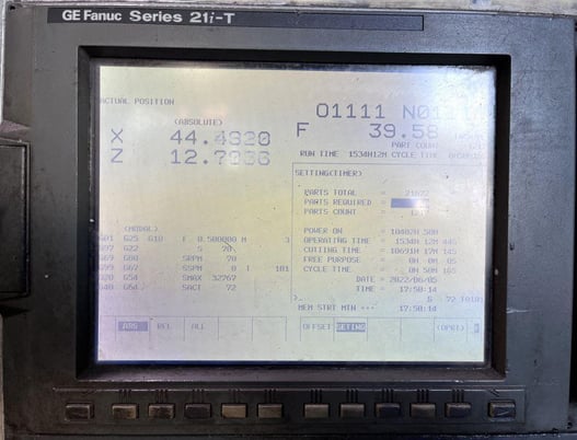 60" Gray #Ringmaster, 64" sw, 4-jaw, Fanuc 21i-T, 5 turret, chip conveyor - Image 4