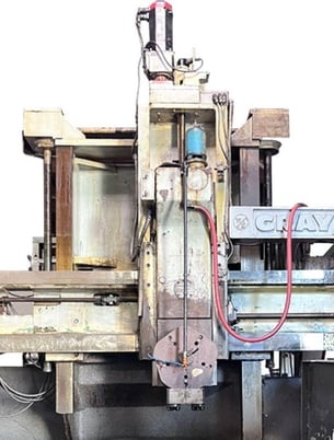 60" Gray #Ringmaster, 64" sw, 4-jaw, Fanuc 21i-T, 5 turret, chip conveyor - Image 7