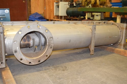 12" diameter x 6' long, Stainless Steel screw auger feeder conveyor, 11" dia. bottom discharge - Image 8