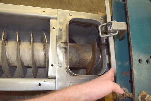 12" diameter x 6' long, Stainless Steel screw auger feeder conveyor, 11" dia. bottom discharge - Image 9