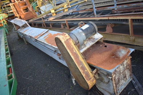 17" wide x 21' long, Drag chain conveyor - Image 2