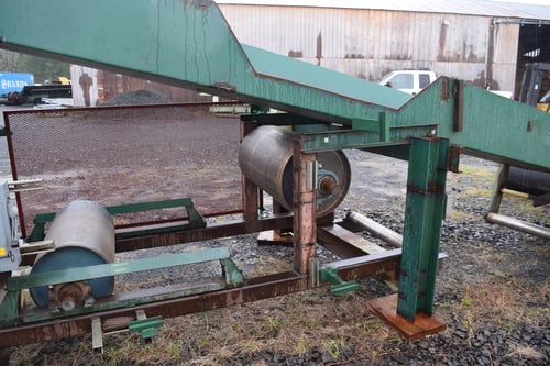 32" wide x 48' long, Incline refuse chevron belt conveyor, trough conveyor - Image 10