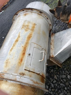 High efficiency dust cyclone with vortex breaker & rotary valve, 30" dia x 45" body - Image 6