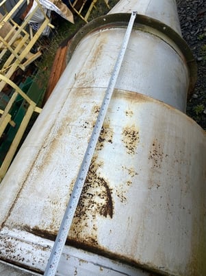 High efficiency dust cyclone with vortex breaker & rotary valve, 30" dia x 45" body - Image 7