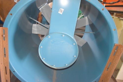 Twin City #TCTA, axial fan size 42B4, 5 HP, 42" ID, 46" outside flange - Image 7