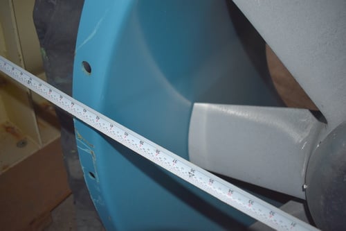 Twin City #TCTA, axial fan size 42B4, 5 HP, 42" ID, 46" outside flange - Image 9