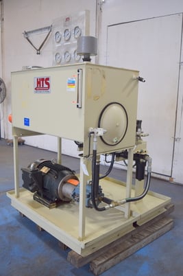 30 HP Hydraulic pump power unit, electric, 3500 psi, 30 GPM, 100 gallon tank - Image 4
