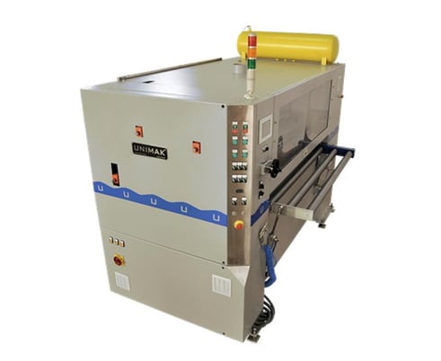 60" Unimak #GS-160-C/RP-160-S, One-Sided Panel Laminator, 82 FPM, 144" panel length, 2-1/4" board thickness - Image 1