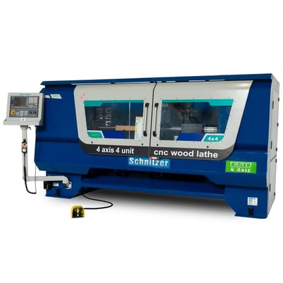 Schnitzer #Nero-4X4, 4-Axis 4-Head CNC Controlled Wood Lathe, 47.25" length, 6.3" square, 5 ATC, 2026, new - Image 1