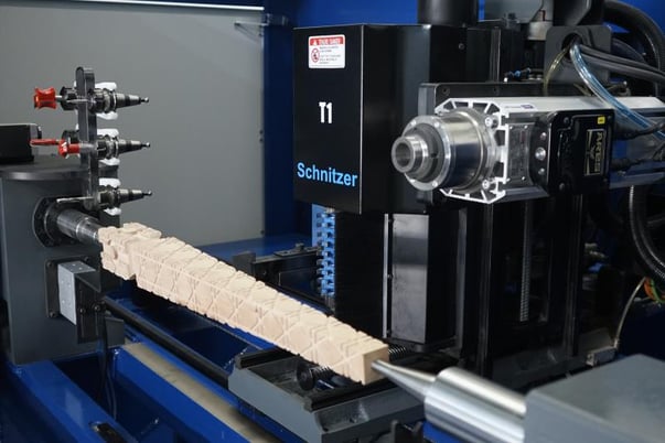 Schnitzer #Nero-4X4, 4-Axis 4-Head CNC Controlled Wood Lathe, 47.25" length, 6.3" square, 5 ATC, 2026, new - Image 3