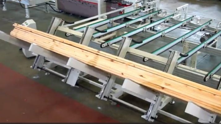 5000 lb. Cam-Wood #SM-0420FLX, Tilt Hoist, 48" W x 20' L working dims., 48" pallet working height, 90 psi, 5 - Image 1