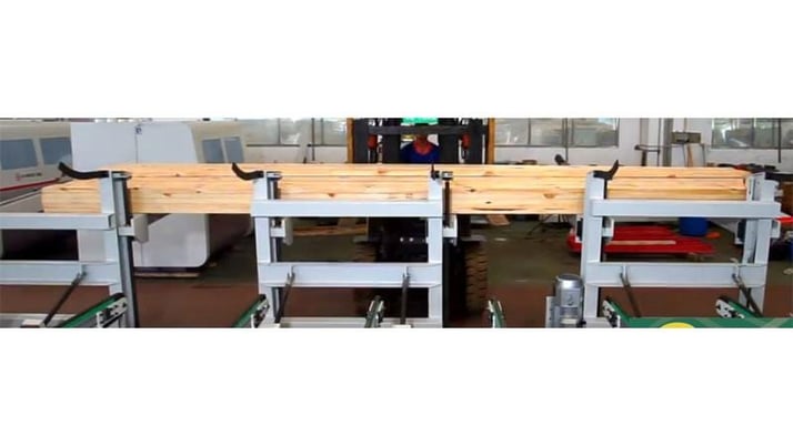 5000 lb. Cam-Wood #SM-0420FLX, Tilt Hoist, 48" W x 20' L working dims., 48" pallet working height, 90 psi, 5 - Image 2