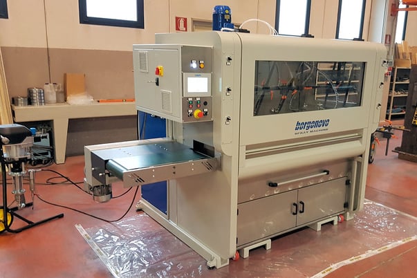 Renzo Borgonovo #SP-6P, Lineal Moulding Sprayer, 12" width capacity, 3-1/4" part thickness, 32" min. part L - Image 1
