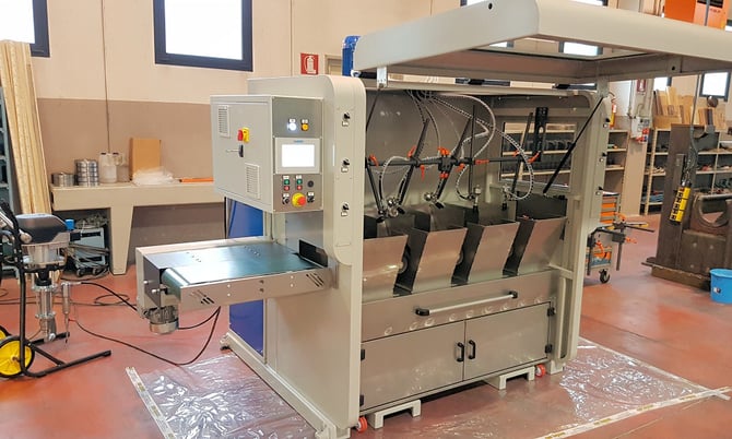 Renzo Borgonovo #SP-6P, Lineal Moulding Sprayer, 12" width capacity, 3-1/4" part thickness, 32" min. part L - Image 2