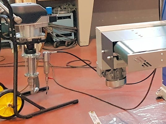 Renzo Borgonovo #SP-6P, Lineal Moulding Sprayer, 12" width capacity, 3-1/4" part thickness, 32" min. part L - Image 4