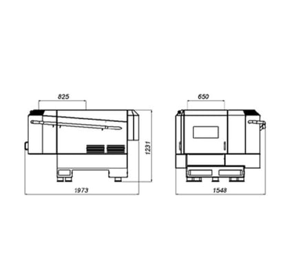 Robust #SD-70, Vertical Wood Hog, 40 HP, 270 mm rotor diameter, 28 knives, 56.8" x 53" top opening, 5 cubic - Image 3