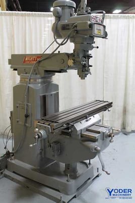 Comet #3KV, vertical ram type mill, 10" x50" table, 2 HP, R-8 taper, 1984, #61851 - Image 2