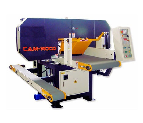 Cam-Wood #BX-2410HRX, Horizozntal Band Resaw, 10" H x 24" width, 82 FPM, 30 HP, 28" x 2" band wheel, 195-1/2" - Image 1